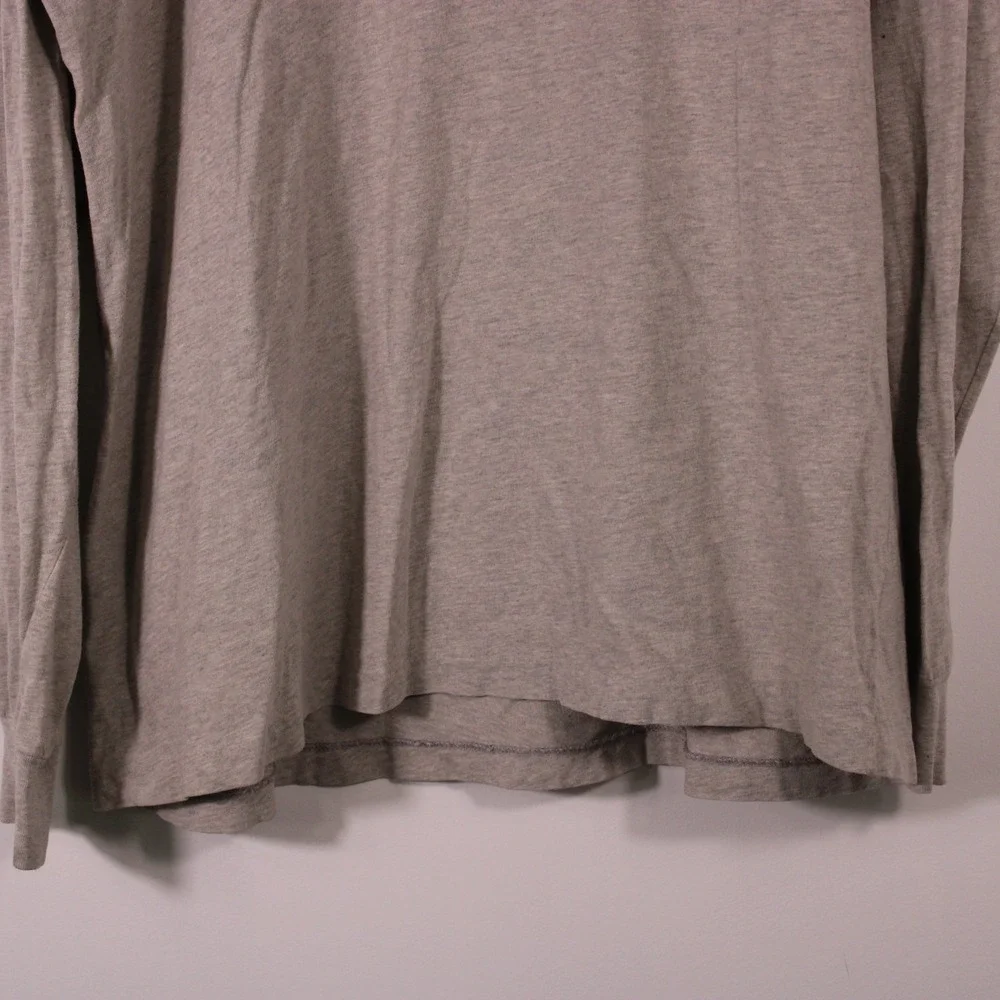 Polo Ralph Lauren Shirts Mens L Light Gray 100% Cotton Long‎ Sleeve Pocket Logo